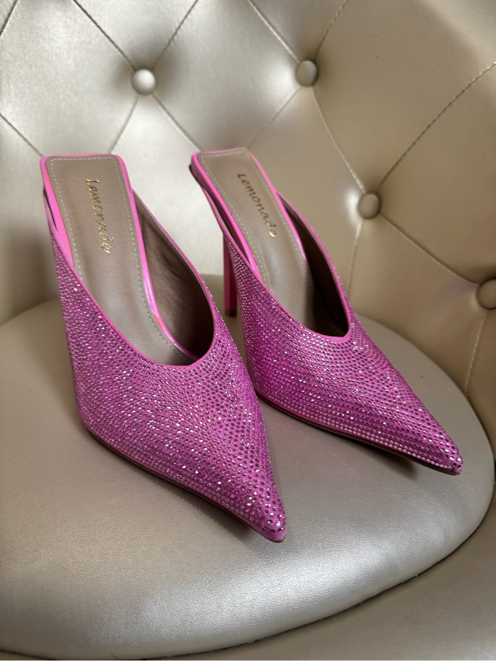 Pink Pointed Toe Heels